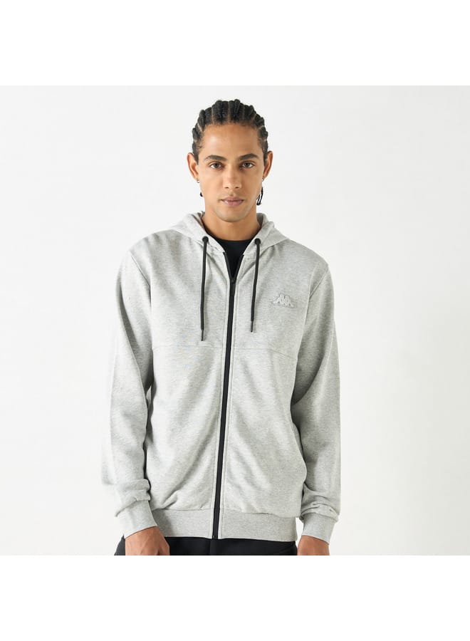 Kappa Kappa Zip Through Hoodie with Long Sleeves and Pockets  - Image 1