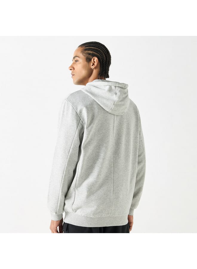 Kappa Kappa Zip Through Hoodie with Long Sleeves and Pockets  - Image 3