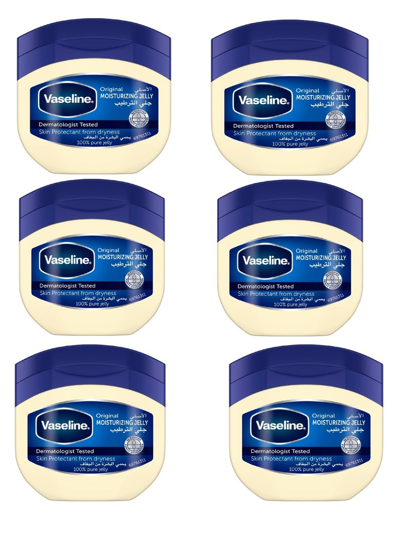 Vaseline - Original Moisturizing Jelly to protect the skin from dryness 50 ml (6 pieces) - Image 1