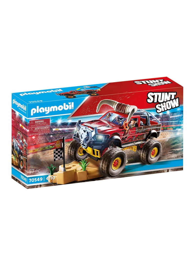 Playmobil Playmobil Stunt Show Bull Monster Truck Multicolor, 51.5 x 28.4 12.4 cm  - Image 1