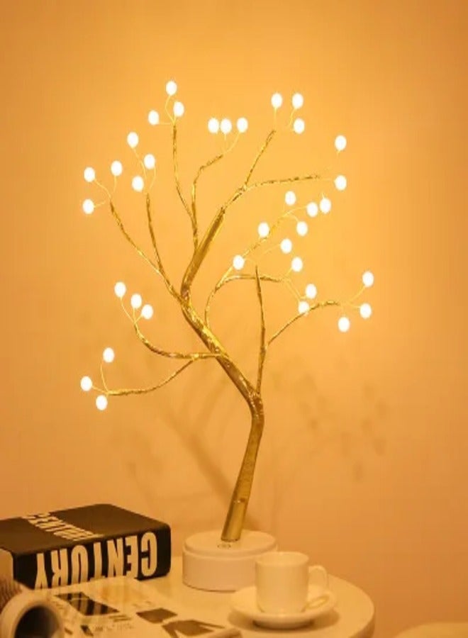 AROAQ LED Night Light Mini Tree Copper Wire Garland Lamp for Kids Home Bedroom Decor Fairy Light Holiday Lighting - Image 1