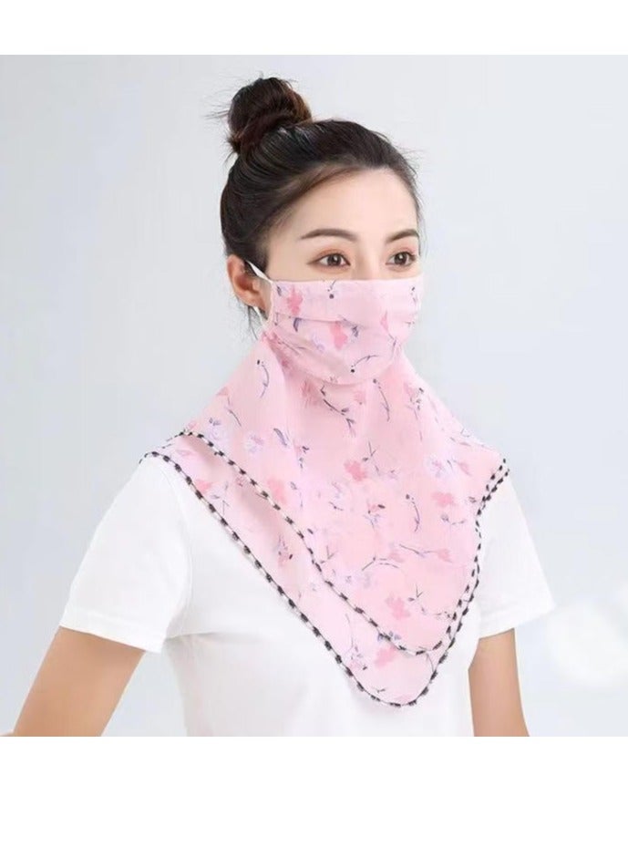 Etertoyle Sun Protection Face Mask Neck Gaiter Breathable Chiffon Veil Bandanas Scarf for Women Outdoor Activities - Image 2