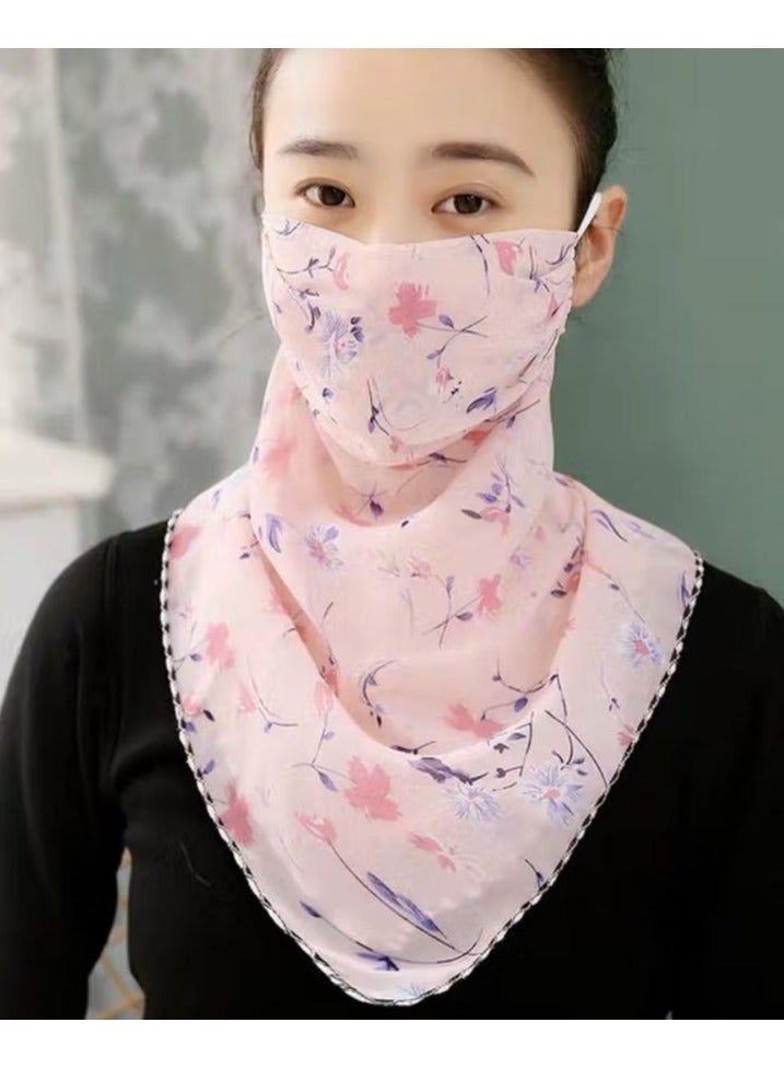 Etertoyle Sun Protection Face Mask Neck Gaiter Breathable Chiffon Veil Bandanas Scarf for Women Outdoor Activities - Image 3