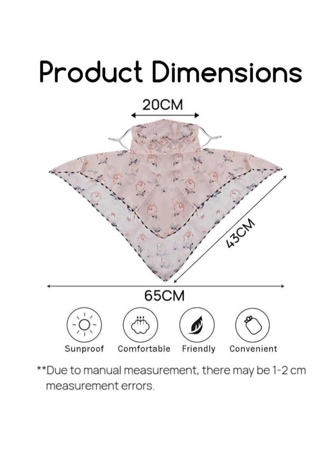 Etertoyle Sun Protection Face Mask Neck Gaiter Breathable Chiffon Veil Bandanas Scarf for Women Outdoor Activities - Image 5