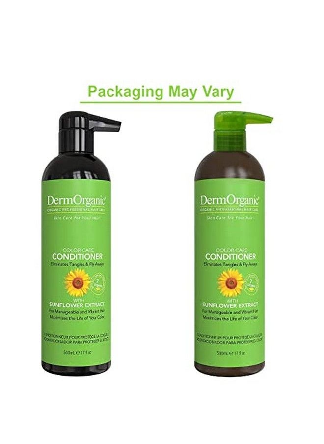 DermOrganic - Color Care Conditioner With Sunflower Antifade Extract 17 Fl.Oz. (Packaging May Vary) - Image 1