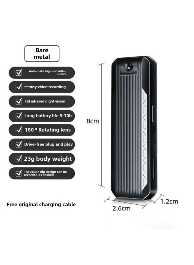 Generic Portable Law Enforcement Recorder Outdoor Night Vision Camera Small Video Recorder HD Camera Small Recorder-Body Color:128GBTF Card + Recorder  - Image 4