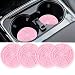 Salior 4PCS Silicone Car CoastersUnique Spider Web NonSlip Car Cup Holder Coaster Car Interior AccessoriesUniversal 275 Inch Car Drink Coaster for Women Men Pink - Image 2