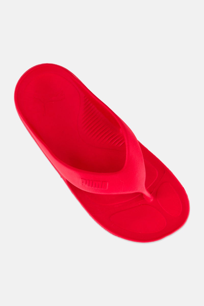 PUMA شبشب رجال بشعار العلامة التجارية، أحمر - Image 4