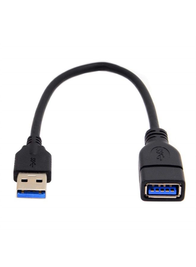 Cablecc USB 3.0 Type-A Male to USB 3.0 Type-A Female Extension Cable 20cm 5Gbps - Image 2