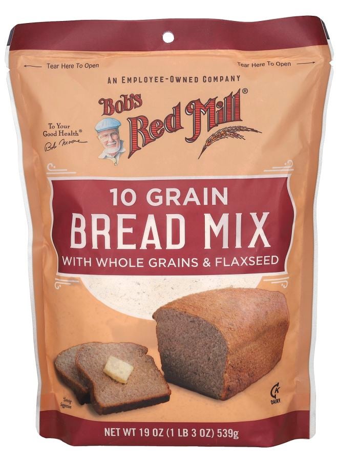 Bob's Red Mill 10 Grain Bread Mix with Whole Grains & Flaxseed 19 oz (539 g)