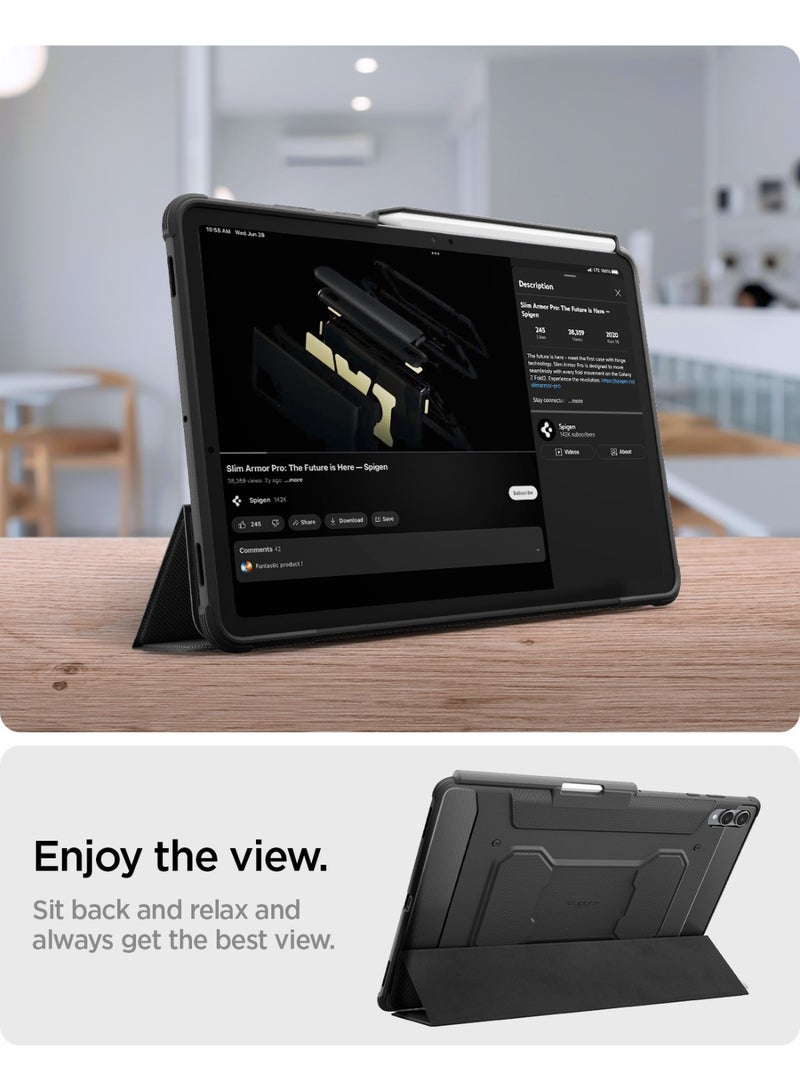 Spigen غطاء حماية قوي لجهاز سامسونج جالاكسي تاب S11 مقاس 11 بوصة (2025) مع حامل قلم S - أسود - Image 4