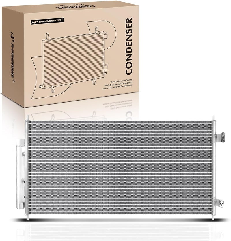 A-Premium AC Condenser Replacement for Nissan Sentra 2007-2012 with Drier - Image 1