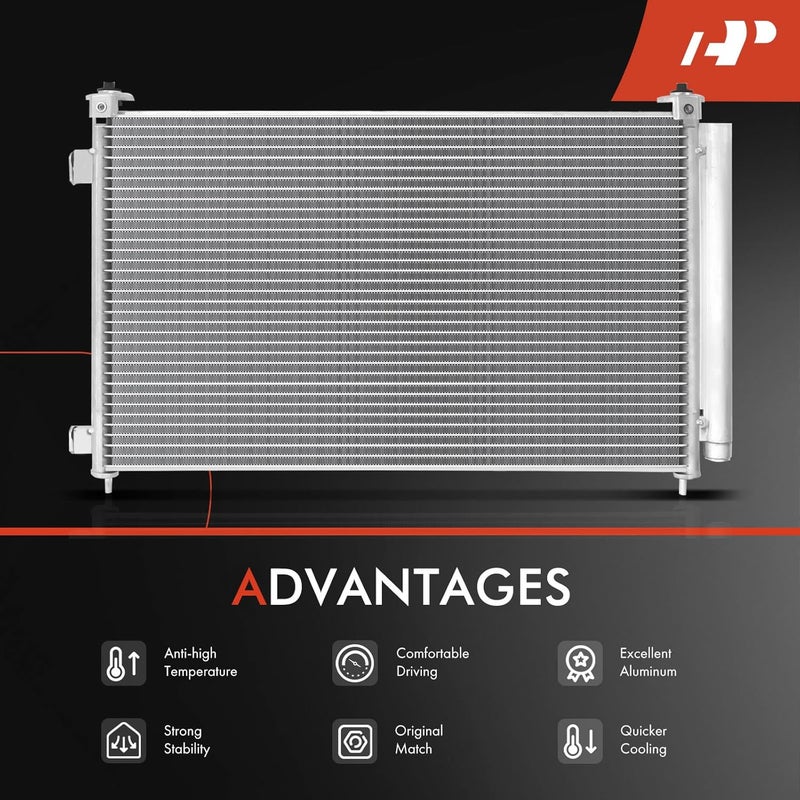 A-Premium AC Condenser Replacement for Nissan Sentra 2007-2012 with Drier - Image 5