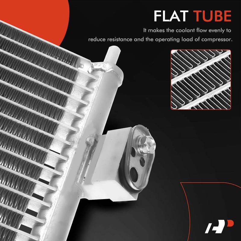 A-Premium AC Condenser Replacement for Nissan Sentra 2007-2012 with Drier - Image 3