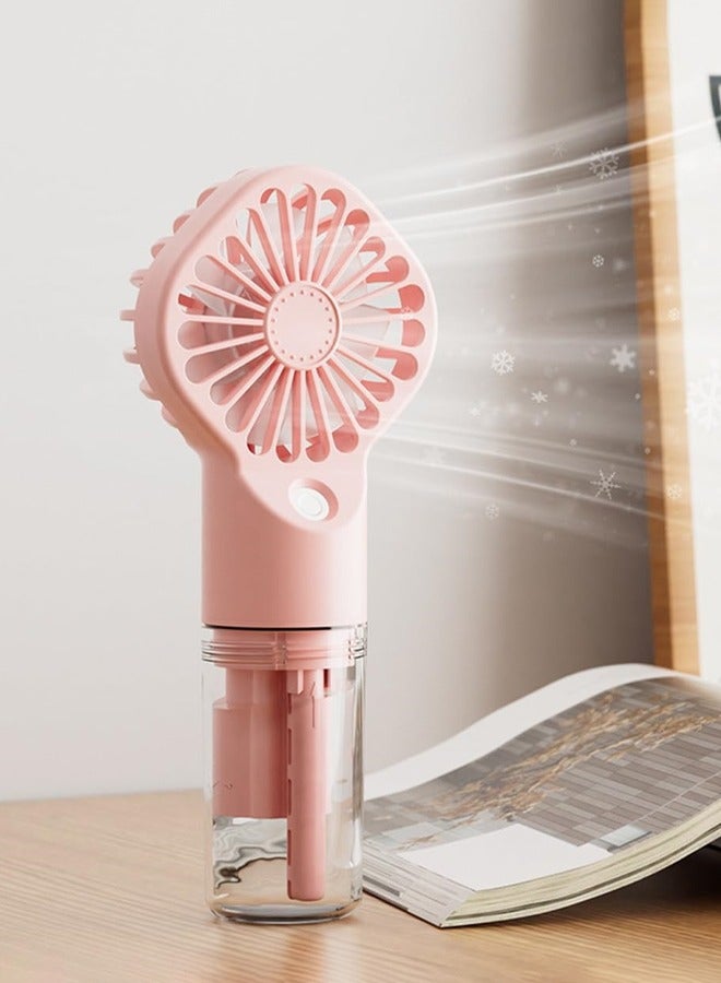 GUDOO Portable Personal Misting Fan - Rechargeable Handheld 4-Mode Cooling Spray Mist Fan for Travel, Camping, Outdoors, Indoors, & Makeup - Image 2