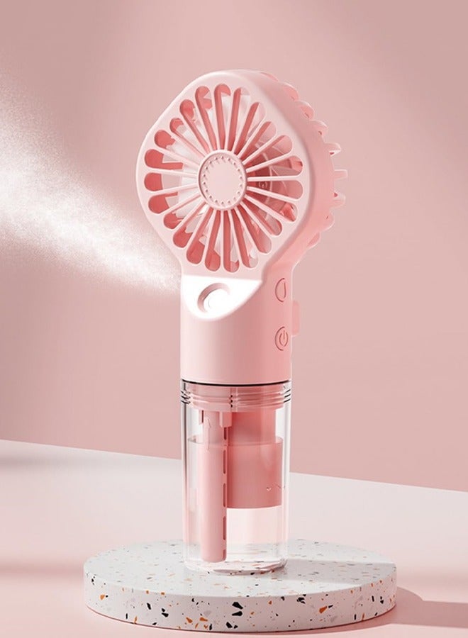 GUDOO Portable Personal Misting Fan - Rechargeable Handheld 4-Mode Cooling Spray Mist Fan for Travel, Camping, Outdoors, Indoors, & Makeup - Image 1