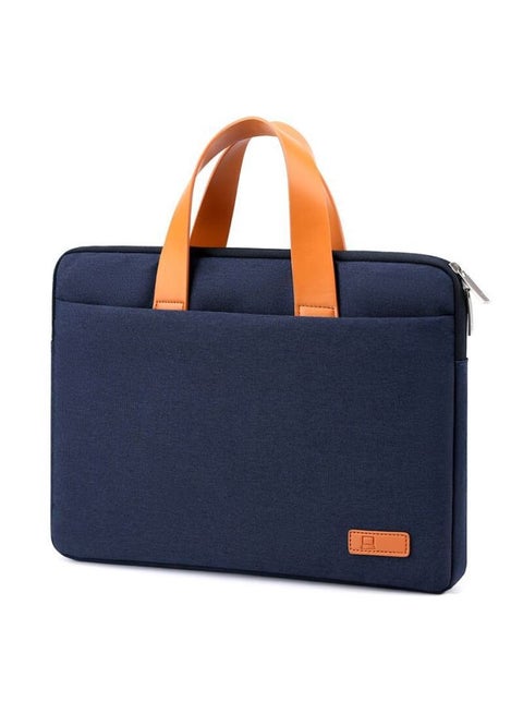 Men's Laptop Bag Printed Multi-Layered Inner OxFord Cloth Computer Case For Commuting Document Storage Business Handheld-Color:Blue-Dimensions:13-13.3