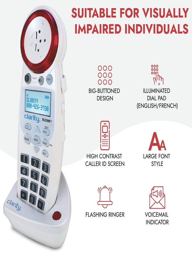Clarity 59860.001 XLC8HS Expandable Handset for Clarity XLC8 - Image 3