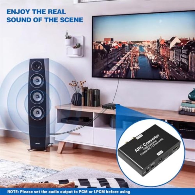 Hdmi Audio Extractor, 192Khz Arc Digital To Analog Converter, Dac With Spdif/Optical Arc, Spdif/Optical, L/R Or 3.5Mm - Image 5