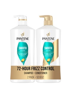 Pantene Pantene Shampoo and Conditioner Set with Hair Treatment, Pro-V Repair & Protect, Frizz Control with Antioxidants, Nourishing for All Hair Types, Safe for Color-Treated Hair, 27.7 & 25.1 Fl Oz  - Image 1