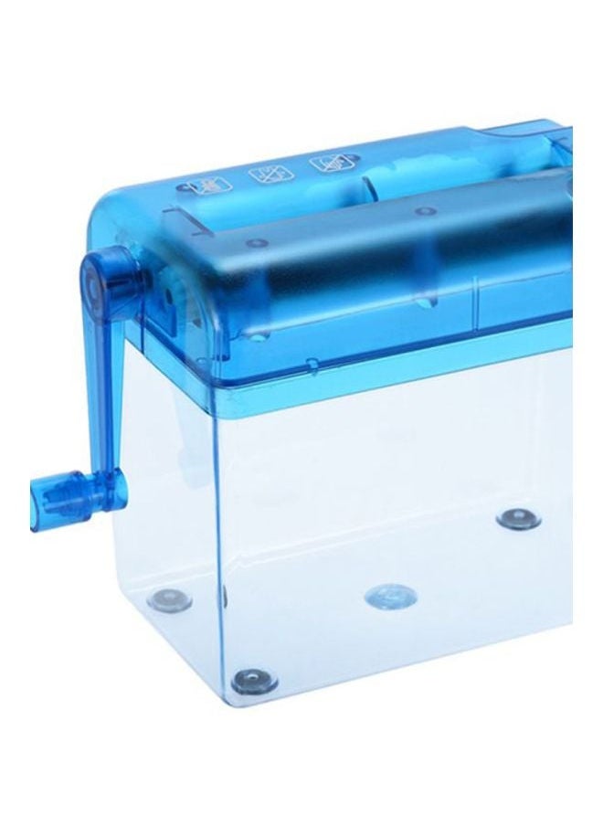 NIBEMINENT A6 Paper Shredder Blue/Clear  - Image 2