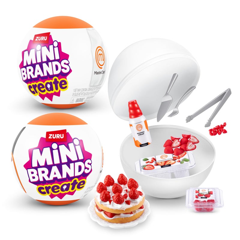 Mini Brands Master Chef Series 1 (2 Pack) - Collect and Create 11 MasterChef Dishes, DIY Resin Play, Non-Edible Collectible - Image 1