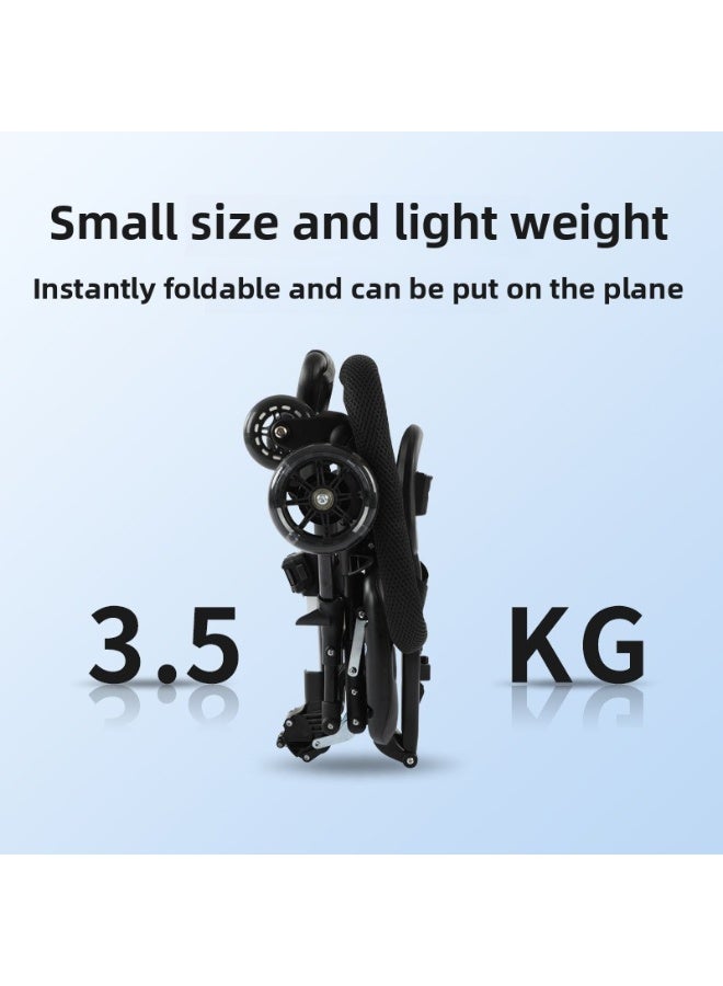 Baby Stroller Is A Walking Tool For Children, The Baby Stroller Can Be Folded With One on And Seated In Both Directions - Brown - Image 3