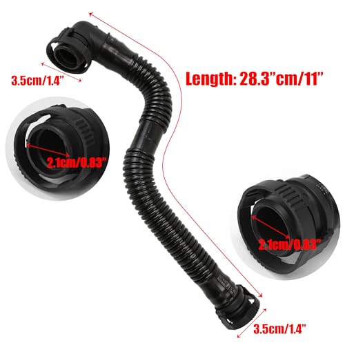 KH866 Crankcase Breather Hose Compatible with Porche Cayenne 9PA 2003 2004 2005 2006 S 45L V8 Direct Replacement for Part 94810721702 - Image 3