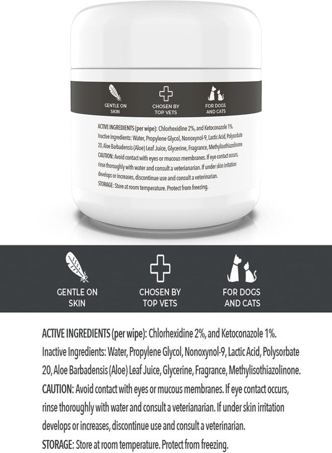 Smiling Paws Pets - Antibacterial & Antifungal Wipes for Dogs & Cats (with Chlorhexidine & Ketoconazole) - Image 5