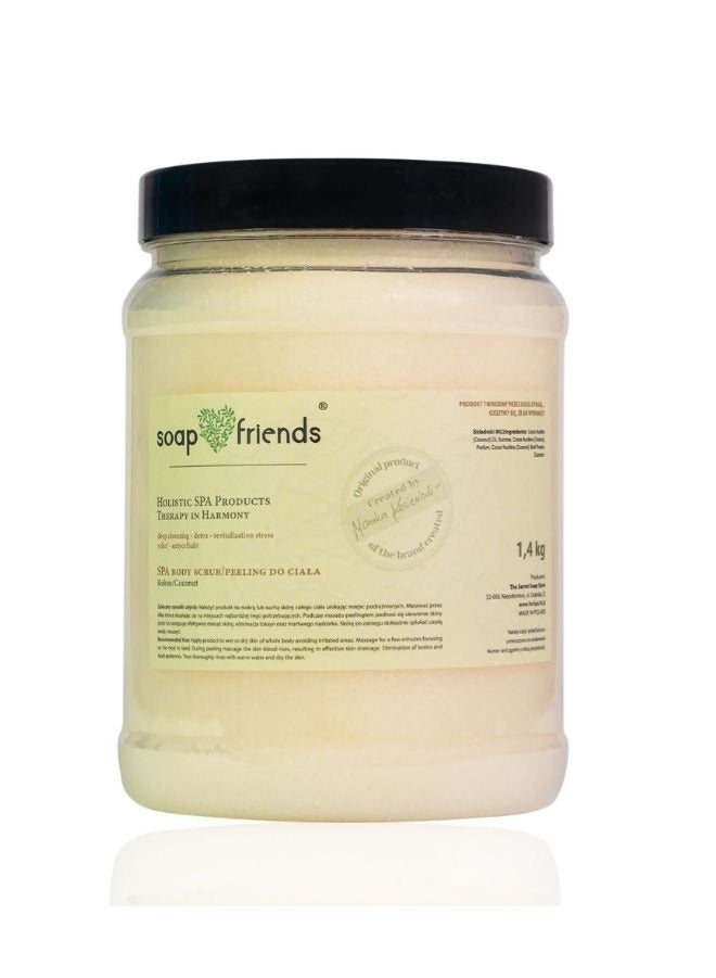 الصابون والأصدقاء مقشر الجسم الطبيعي بجوز الهند من سوب آند فريندز - 1.4 كجم