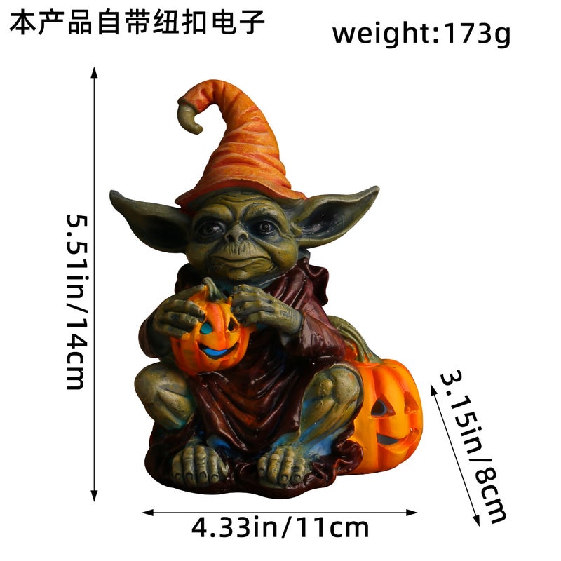 Halloween Pumpkin Light Elf Resin Decor CC3-28/A type 