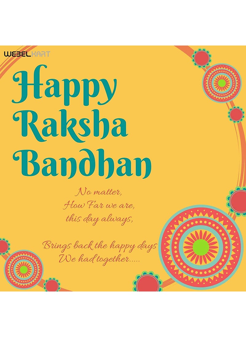 Webelkart - Webelkart Combo of 5 Rakhi For Brother, Bhaiya, kids with Beautiful Rakshabandhan Greetings Card - Image 1