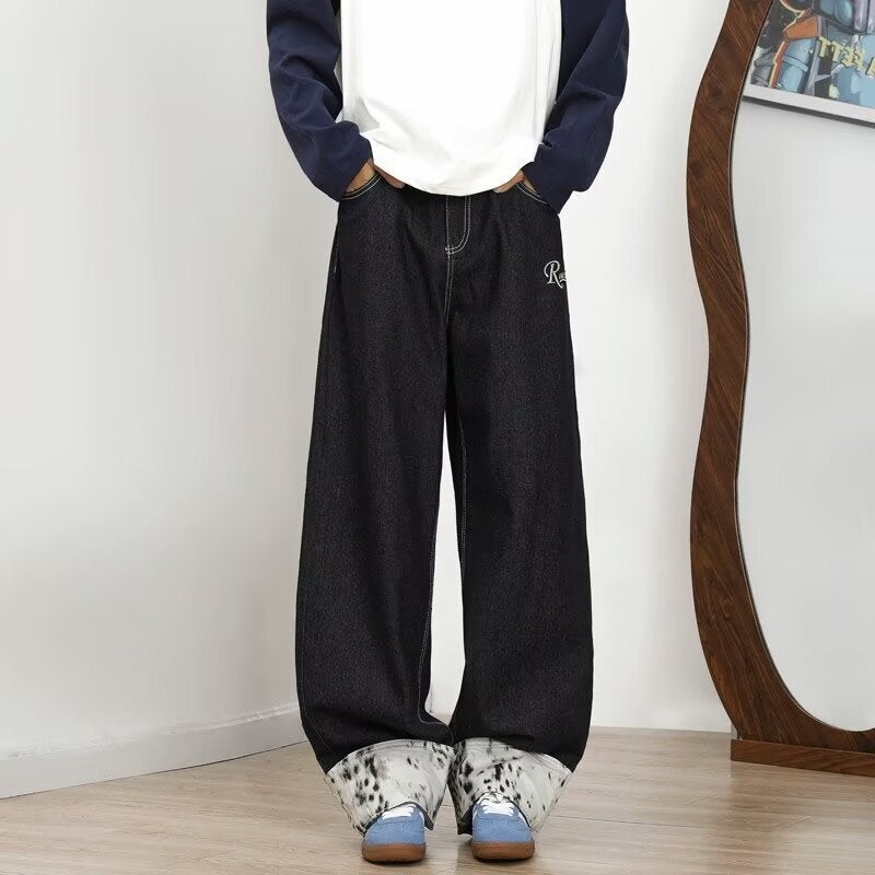 Unisex Casual Daily Denim Jeans - Image 3