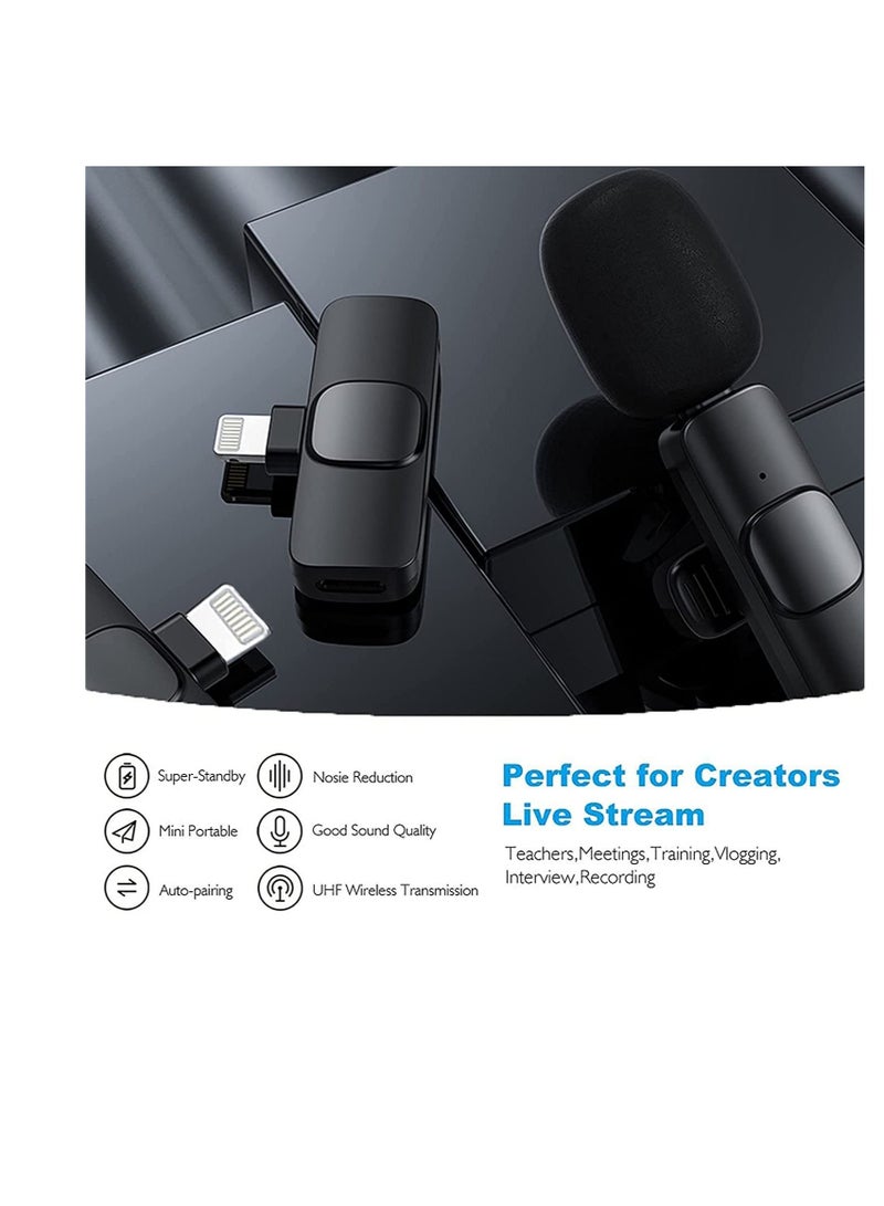 ELTRAZONE Upgraded （Plug-Play） Wireless Lapel Lavalier Microphone for iPhone iPad Recording, YouTube Facebook Live Stream,Vlog, Auto-Sync Wireless Mic with  FOR Bluetooth  - Image 3