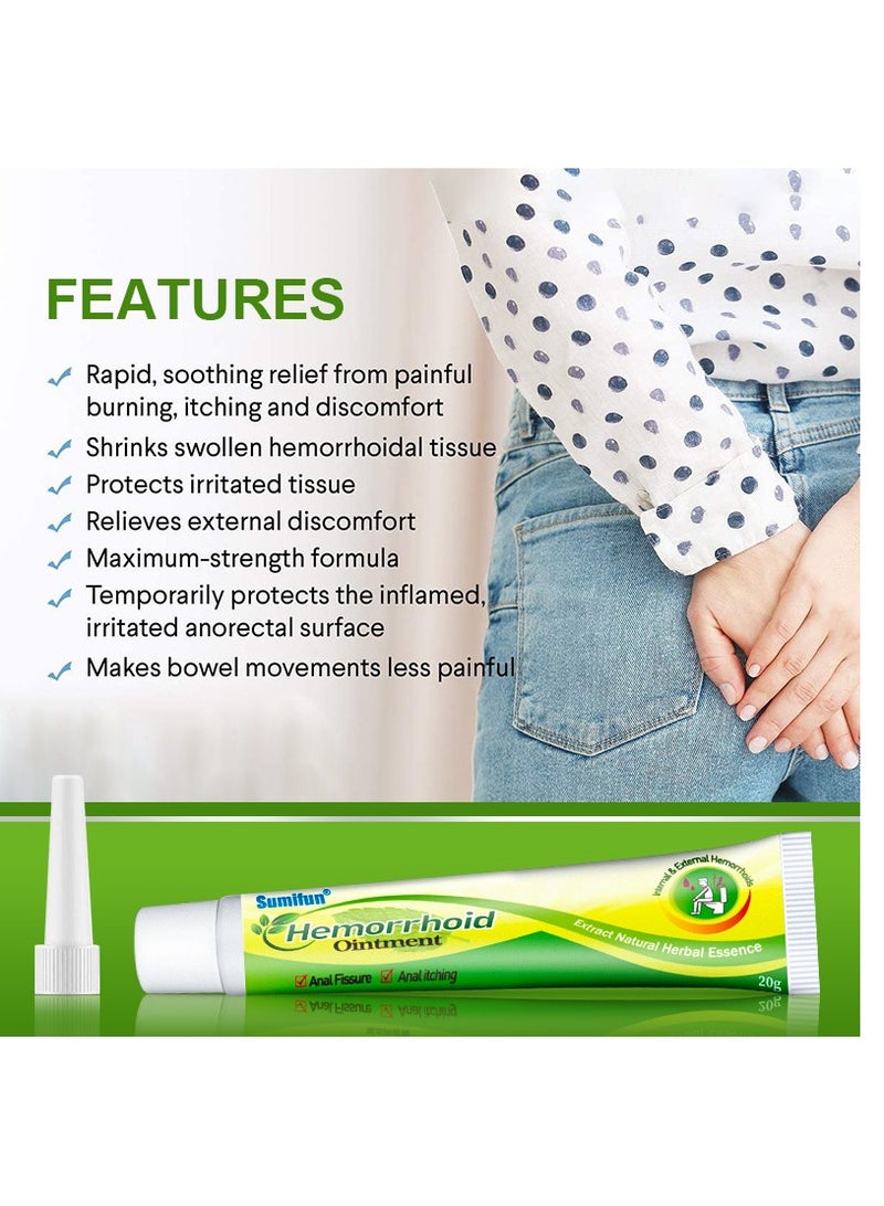 Sumifun Hemorrhoid Ointment for Relieve Perianal Itching and Treat Hemorrhoids - Image 2