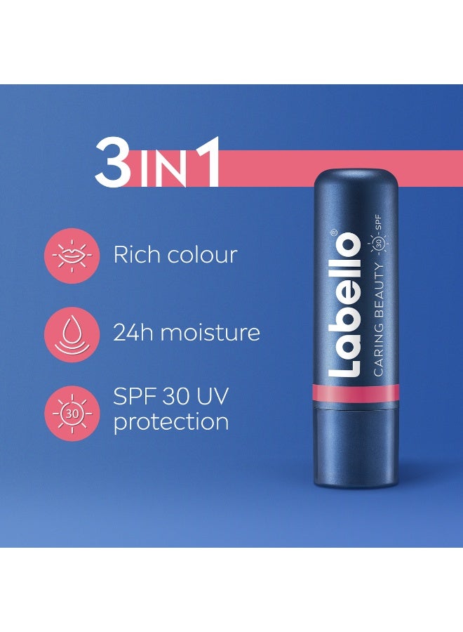 Labello Rose Color Lip And Cheek Balm SPF 30 Moisturising Tint With Sun Protection - Image 2