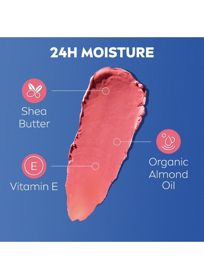 Labello Rose Color Lip And Cheek Balm SPF 30 Moisturising Tint With Sun Protection - Image 4