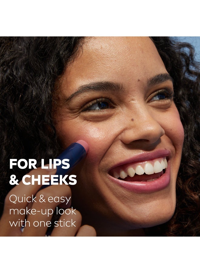 Labello Rose Color Lip And Cheek Balm SPF 30 Moisturising Tint With Sun Protection - Image 3