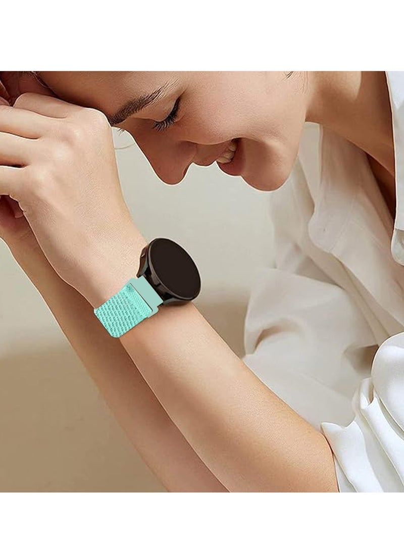 2 Pack 22mm Watch Band Compatible With Huawei Watch GT 4 46mm, Huawei Watch 4 46mm,Samsung Galaxy Watch 3 45mm,Samsung Gear S3 Women Men Adjustable Solo Loop Elastic Wristbands Strap - Image 5