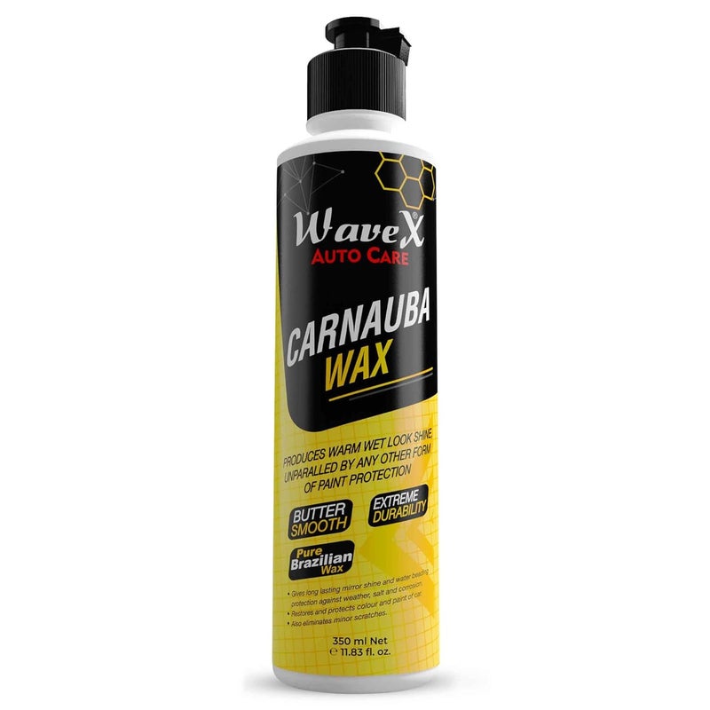 Wavex Carnauba Wax Car Polish 350ml | Wax That Restores Dull Old Paint to New | Polish for Painted Surface, Headlights & Chrome Components - Image 1