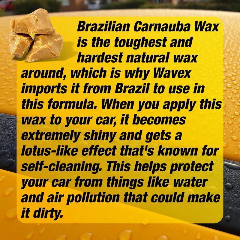 Wavex Carnauba Wax Car Polish 350ml | Wax That Restores Dull Old Paint to New | Polish for Painted Surface, Headlights & Chrome Components - Image 5