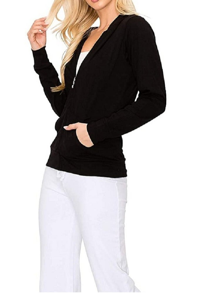 general Long Sleeve Casual Solid Basic Hoodie Sweatshirt - Image 4