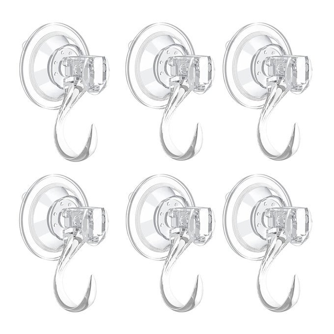 6 PACK SUCTION CUP WREATH HANGERLARGE CLEAR REUSABLE WREATH HEAVYDUTY HOOK 22 LB REMOVABLE STRONG WINDOW GLASS DOOR SUCTION CUP WREATH HOLDER USE FOR HALLOWEEN CHRISTMAS WREATHS DECORATIONS