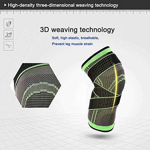 ASOONYUM Knee Sleeve,Compression Fit Support-for Joint Pain and Arthritis Relief, Improved Circulation Compression-Wear Anywhere - Single - Image 5