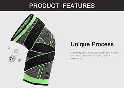 ASOONYUM Knee Sleeve,Compression Fit Support-for Joint Pain and Arthritis Relief, Improved Circulation Compression-Wear Anywhere - Single - Image 4