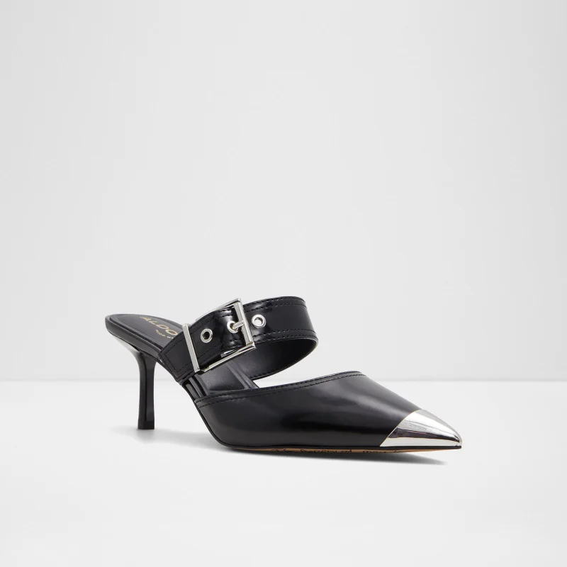 ALDO  GRETLA Buckle Detail Mule Heels for Women | Best Price UAE