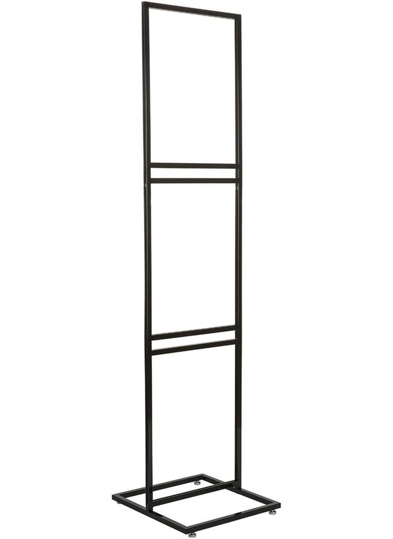 Displays2go Displays2go Tall Poster Sign Stand for 22 x 28 Inch Inserts Holds Up to Six Graphics Double Sided Black Steel  - Image 2