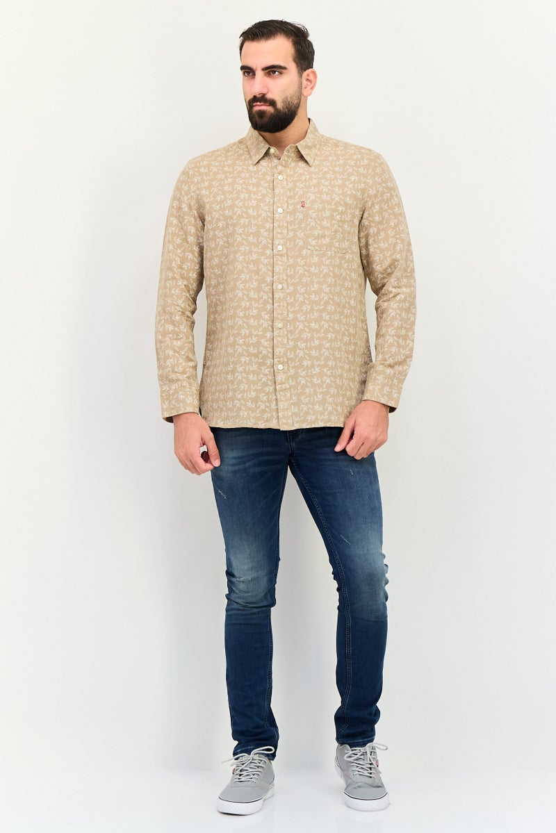 Levi's Men Slim Fit Allover Print Long Sleeves Casual Shirts, Multicolor - Image 3