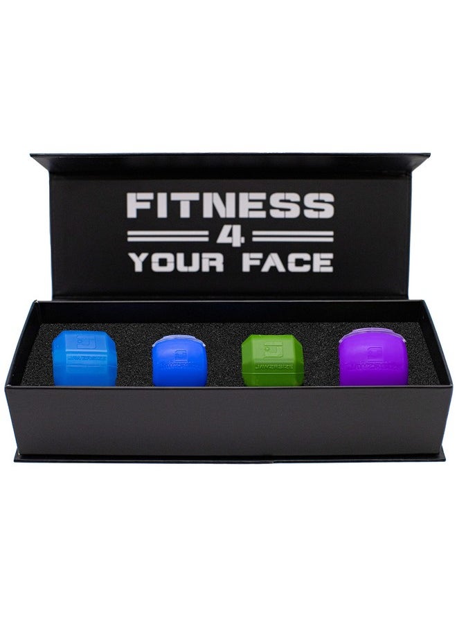 Jawzrsize - Athletic Bundle Jaw Enhancerjawfaceand Neck Exerciserhelps Reduce Stress And Cravingsfacial Exercise (Pop N Go & Custom Fit (Beg.Adv.& Elite)Green & Blue) - Image 1