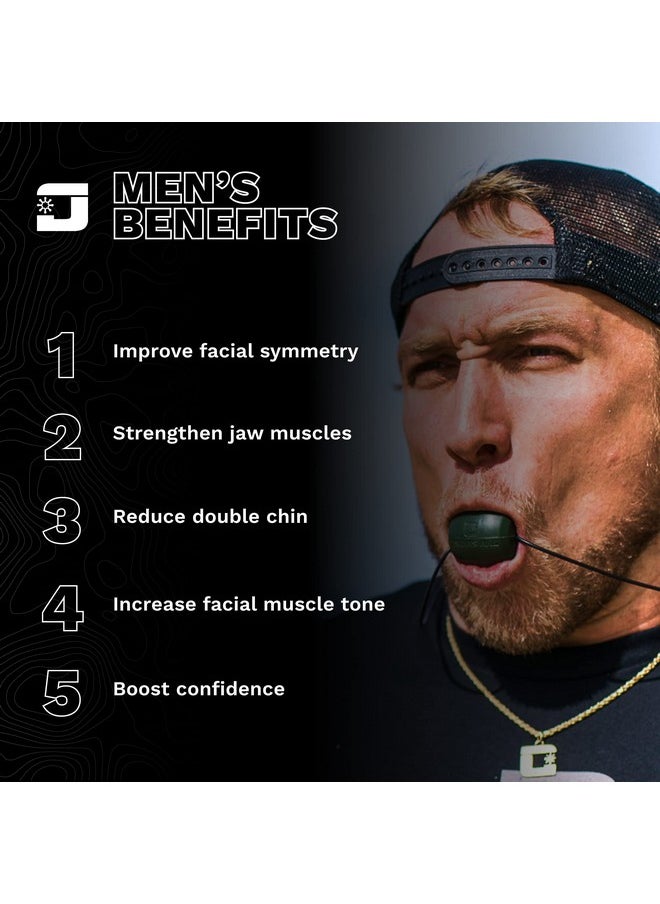 Jawzrsize - Athletic Bundle Jaw Enhancerjawfaceand Neck Exerciserhelps Reduce Stress And Cravingsfacial Exercise (Pop N Go & Custom Fit (Beg.Adv.& Elite)Green & Blue) - Image 1